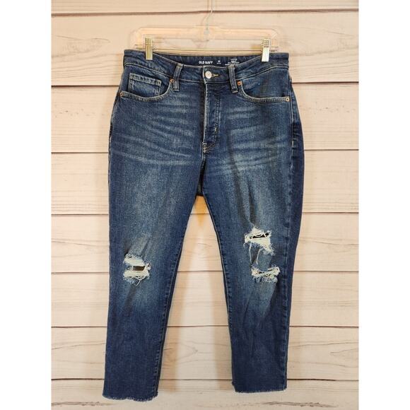 Old Navy Women's High-rise Curvy OG Straight Secret Smooth Pockets Jeans Size 10 - Picture 1 of 8